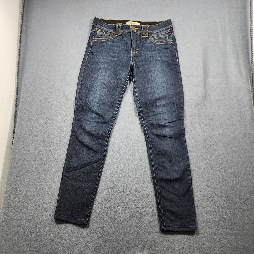 Democracy "Ab" Technology Womens Jeans Size 8 Blue Skinny Ankle Stretch Comfort